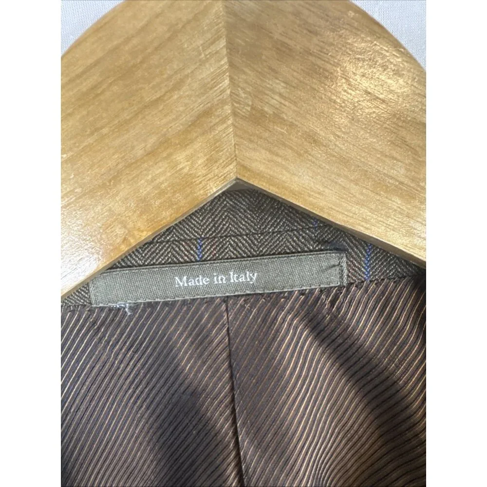 Ermenegildo Zegna Made‎ in Italy Wool Pinstripe Blazer Sport Coat 56R Fits 44R